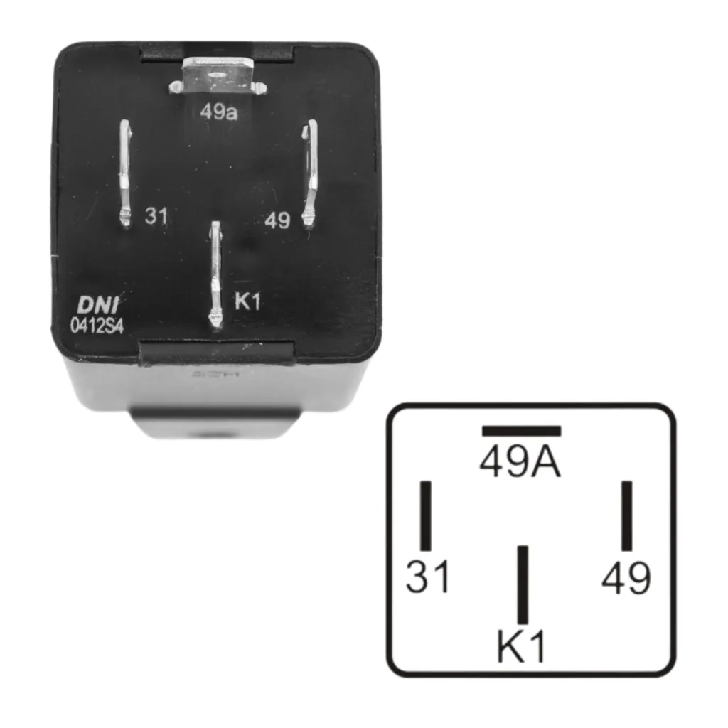 RELE DE COMANDO DO PISCA 500W - 12V